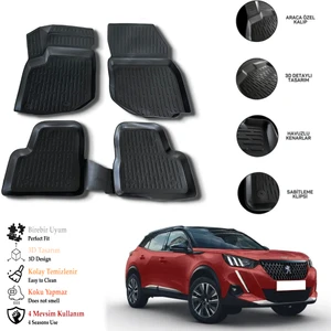 Peugeot 2008 2024 3D Havuzlu Paspas Otl