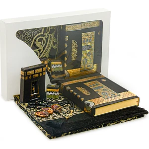 Kutulu Hac, Umre ve Mevlid Hediyelik Seti – Orta Boy Kuran-ı Kerim, Zikirmatik, Kabe Kokusu, İnci Tesbih
