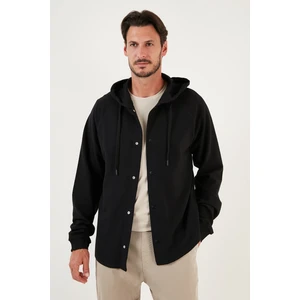 Pamuklu Kapüşonlu Relaxed Fit Gömlek Erkek Gömlek 5905468
