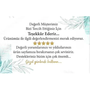 Akıllı Adam Yayınları Teşekkür Kartı 100 Adet 5 x 8 cm Yorum Kartı