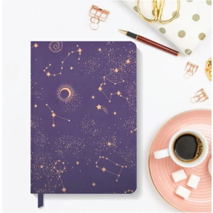 Akıllı Adam Yayınları Notebook Sert Kapak Çizgili Defter 13 x 21 cm Hardcover Notebook Purple