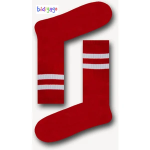 Long Atletik Unisex Çizgili Tenis Kolej Çorap