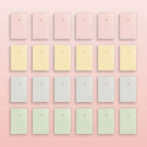 Akıllı Adam Yayınları 24'lü Pastel Çizgisiz 13,5  x  21 Defter Seti 4 Renk