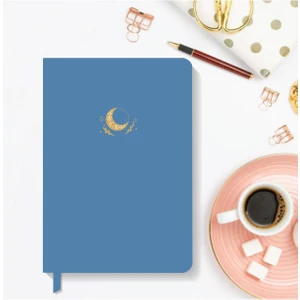Akıllı Adam Yayınları Notebook Sert Kapak Noktalı Defter 13,5 x 20 cm Hardcover Notebook Deep Sky Blue