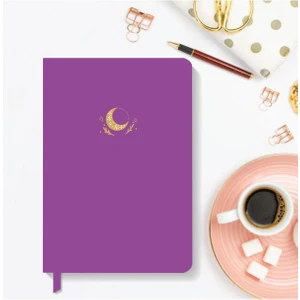 Akıllı Adam Yayınları Notebook Sert Kapak Noktalı Defter 13,5 x 20 cm Hardcover Notebook Dark Violet