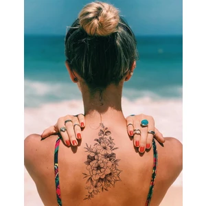 BP Tattoo Gerçek Dövme Görünümlü Çiçek Dövmesi