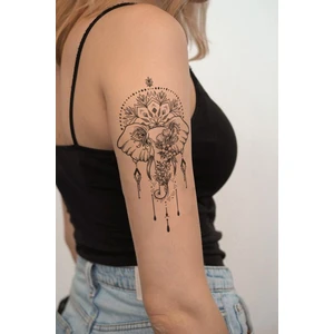 BP Tattoo Gerçekçi Mandala Fil Dövmesi