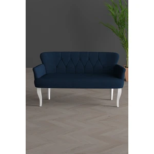 Gada Grup Gadagrup Klasik Ikili Kollu Balkon Ofis ve Cafe Çay Koltuğu (Beyaz Ayaklı)