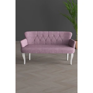 Gada Grup Gadagrup Klasik Ikili Kollu Balkon Ofis ve Cafe Çay Koltuğu (Beyaz Ayaklı)