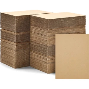 Sonsuz Ambalaj Kraft 60X90 Oluklu Mukavva Karton (10'lu Paket) 3mm - Puzzle Kartonu - Proje Kartonu - Tuval Kartonu