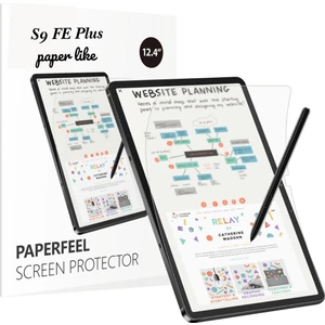 Galaxy Tab S9 Fe Plus SM-X610 Uyumlu Gerçek Kağıt Hissi Parlama Önleyici Paper Like Ekran Koruyucu