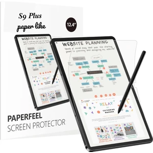 Galaxy Tab S9 Plus SM-X810 Uyumlu Gerçek Kağıt Hissi Parlama Önleyici Paper Like Ekran Koruyucu