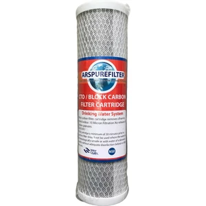 Su Arıtma Cihazı Blok Karbon Filtre Cto Karbon Filtre 10''