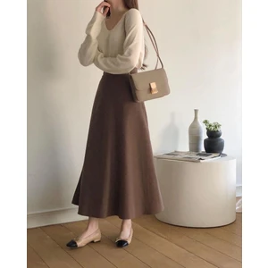 Cng Moda Puf Scuba Lacivert Etek