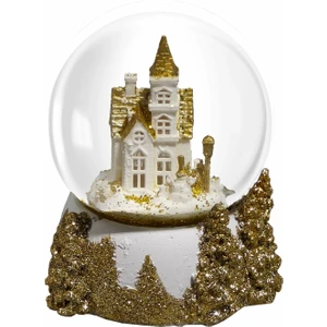 Karaca Home New Year Yılbaşı LED Işıklı Castle Kar Küresi