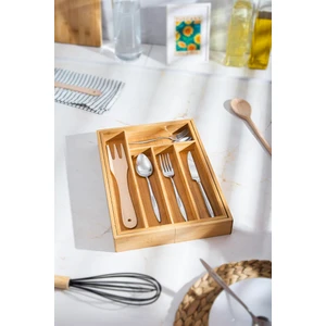 EW's Kitchenware Bambu Ayarlanabilir Çekmece İçi Kaşıklık 38*35 cm