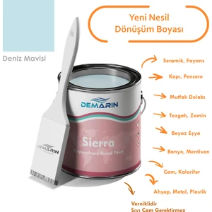 Her Şeyi Boyayan Boya Demarin Sierra Tek Bileşen Fayans, Tezgah, Seramik, Mobilya, Zemin Boyası