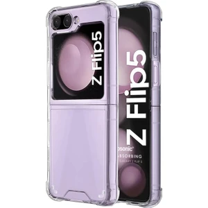 Samsung Galaxy Z Flip 5 Kılıf Shock Absorbing Şeffaf