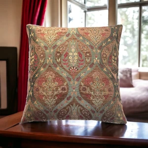 Pıllows Store Osmanlı Kahverengi Lale Desenli Kırlent Kılıfı 45CM*45CM