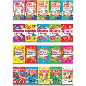 Okul Öncesi Eğitim Seti 20 Kitap: Çizgi Çalışması - Matematik - İngilizce - Kodlama 320 sf.