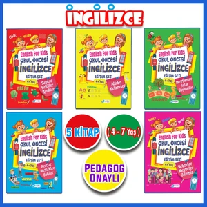 4 - 7 Yaş İngilizce Eğitim Seti 5 Kitap