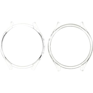 Samsung Galaxy Watch 5 44MM Kauçuk Kılıf Kılıfı Önleme Önleyici Yarım Koruyucu Kapak - Şeffaf (Yurt Dışından)