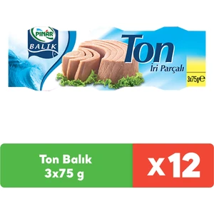 Ton Balık 3X75 gr x 12 Adet