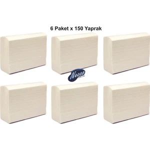 6 Pk. 150 Yapraklı Z Katlama Dispenser Havlu