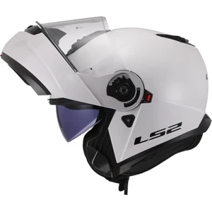 Ls2 Strobe 2 Çeneden Açılır Kask (Beyaz)