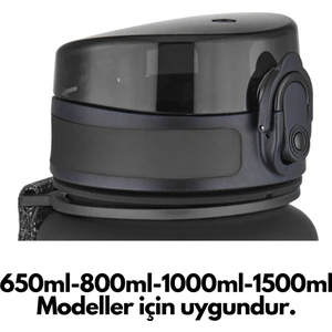 650ML-800ML-1000ML-1500ML Için Siyah Yedek Kapak