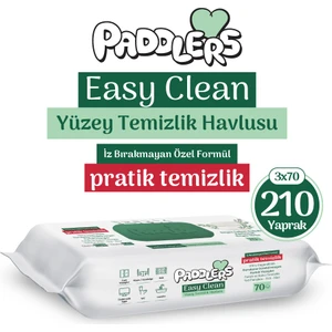 Easy Clean Beyaz Sabun Katkılı Yüzey Temizlik Havlusu 3X70 (210 Yaprak)