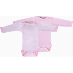 Uygun Bebe 2 Li Bebek Prematüre Uzun Kollu Amerikan Yaka Body