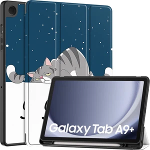 Samsung Galaxy Tab A9 Plus 2023 Için Otomatik Uyandırma Uyku Özellikli Darbeye Dayanıklı Tablet Kılıfı (Yurt Dışından)