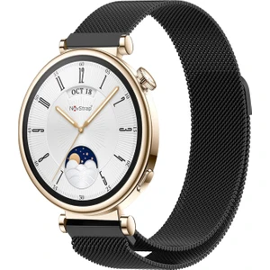 Huawei Watch GT4 41mm GT5 41mm ile Uyumlu Kordon (18mm Pimli) Mıknatıslı Metal Hasır Kayış