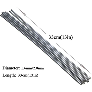 50 Adet Evrensel Kaynak Çubukları Bakır Alüminyum Demir Paslanmaz Çelik Fux Özlü Kaynak Çubuğu Kaynak Teli Elektrot 33CM x 1.6mm (Yurt Dışından)