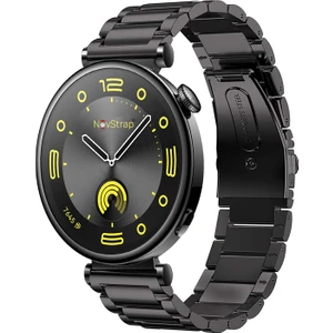 Huawei Watch Gt4/Gt5/Gt6 41mm Watch 5/Gt5 Pro 42mm ile Uyumlu Kordon (18mm Pimli) Çelik Metal Kayış