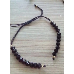 Çeyrek Altın Takılan Kristal Bileklik