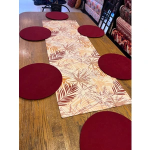 Tuğçe Demir Home Design Dal Desen Runner Supla Set