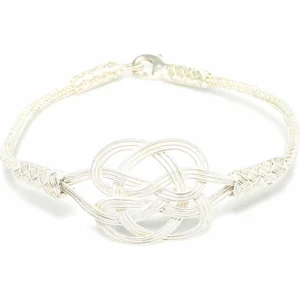 999 Ayar Kazaziye Aşk Düğümü Bileklik, Beyaz