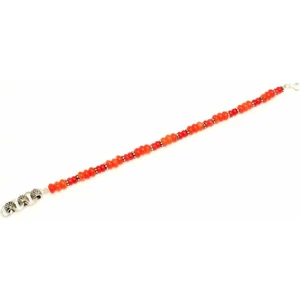 925 Ayar Gümüş Mercan Taş Bileklik