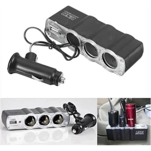 Tiger Marketing 3 Port + 1 USB Oto Araç Çakmaklık Çoğaltıcı Çoklayıcı