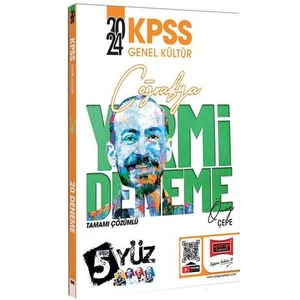 Yargı Yayınevi 2024 KPSS 5Yüz Ekibi Coğrafya Tamamı Çözümlü 20 Deneme