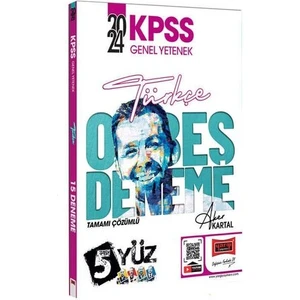 Yargı Yayınevi 2024 KPSS 5Yüz Ekibi Türkçe Tamamı Çözümlü 15 Deneme