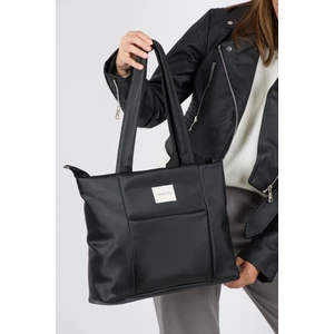 City Center Fashion Kadın Saten Fermuar Kapama Astarlı Basic El ve Omuz Çantası CTY-LBN-9254