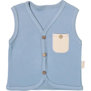 Bolly Baby Cep Detaylı Düğmeli Mevsimlik Bebek Penye Yelek