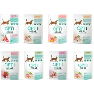 Optimeal Super Premium Tahılsız Karışık Kedi Yaş Mama 85 gr 8 Adet