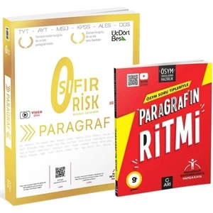 Arı Yayıncılık ÖSYM Soru Tipleriyle Paragraf'ın Ritmi ve Üçdörtbeş Paragraf Sıfır Risk