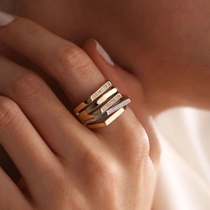 Sembol Gold Altın Yüzük Özel Tasarım Meridyen