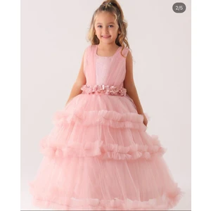 Lisa Kids 2-10 Yaş Lisa Kids Yeni Sezon Fırfır Etek Çocuk Gelinlik Abiye