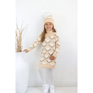 Triko,kazak,bere,boyunluk,kışlık,elbise,kız Çocuk,takım